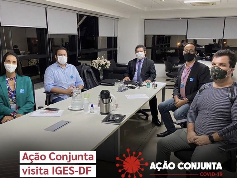 Reunião da ação conjunta da ABEn-DF durante a pandemia de covid-19