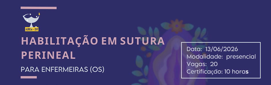 Curso Habilitação em Sutura Perineal para Enfermeiras (os)