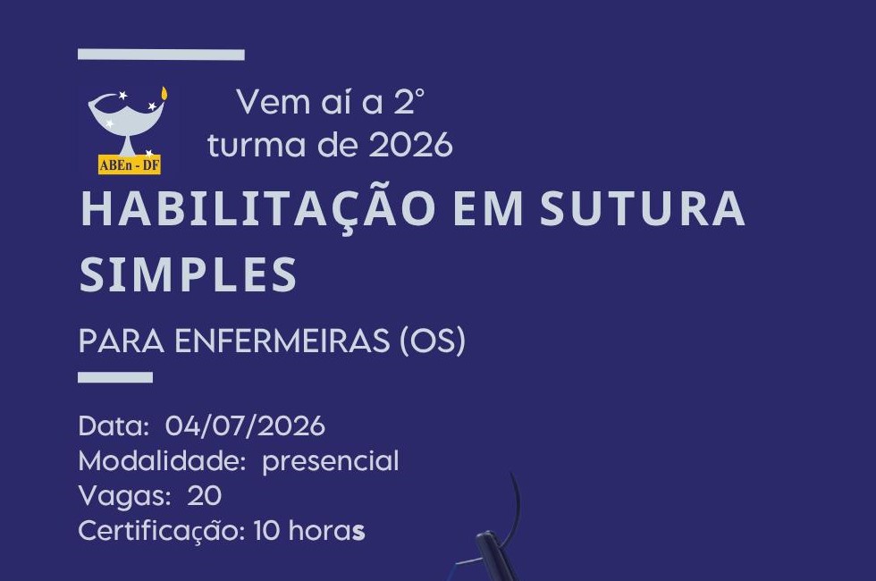 Curso Habilitação em Sutura Simples para Enfermeiros(as) - Turma 2/2026