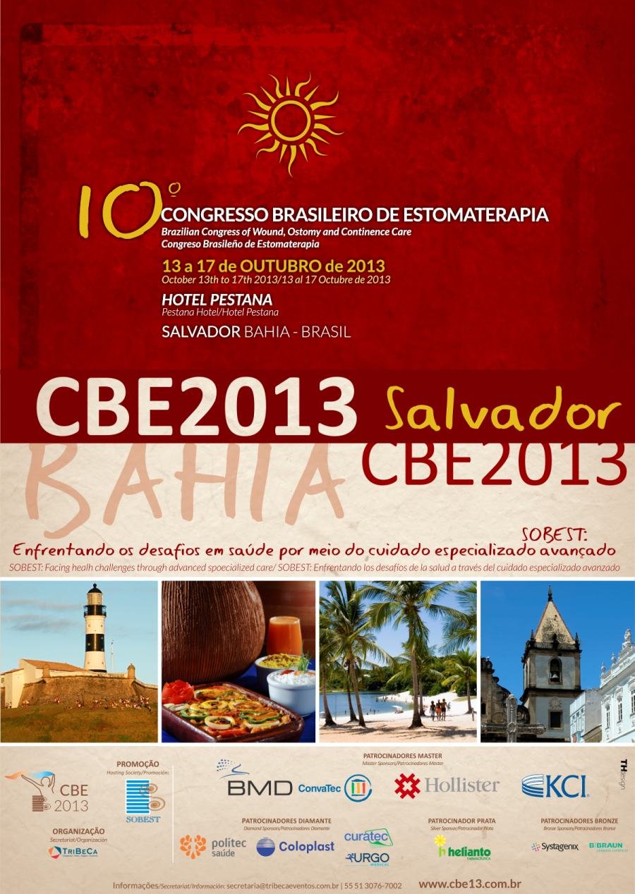 Cartaz de divulgação: 10º Congresso Brasileiro de Estomaterapia