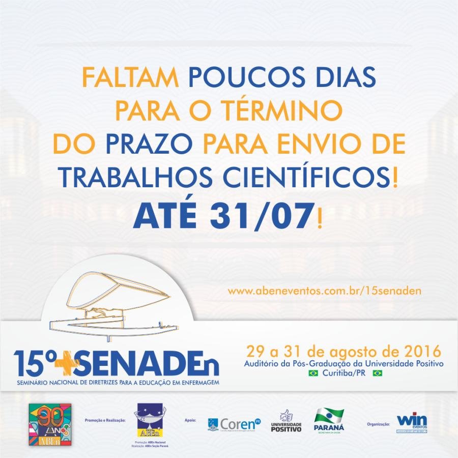 Cartaz de divulgação: 15º SENADEn