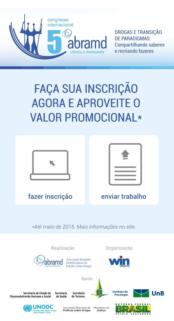 Cartaz de divulgação: 5º Congresso Internacional da ABRAMD