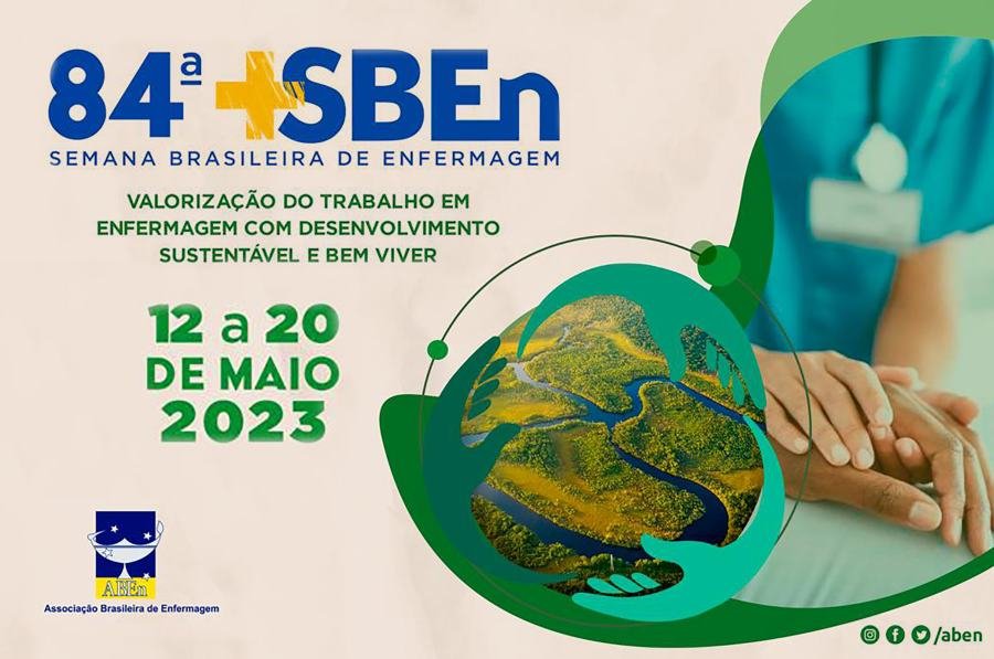 Cartaz de divulgação: 84ª Semana Brasileira de Enfermagem (SBEn)