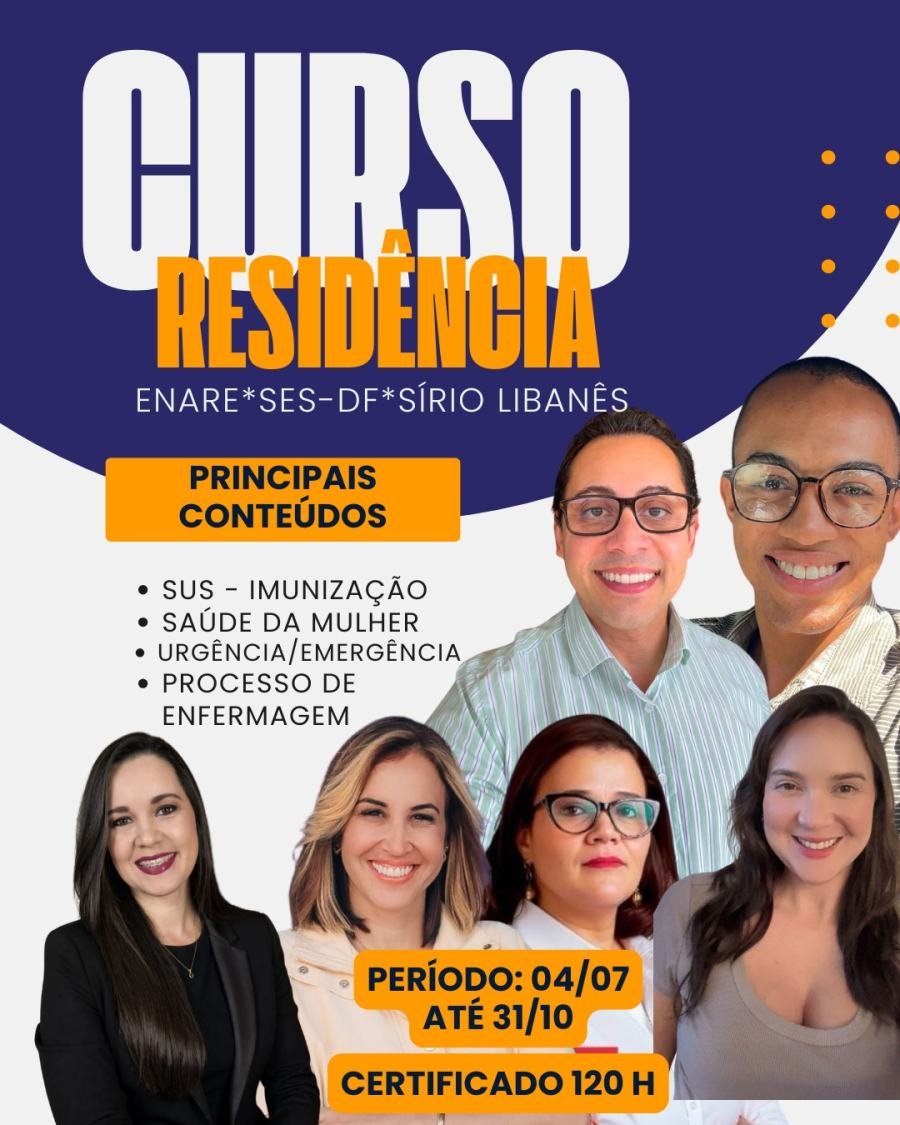 Cartaz de divulgação: Curso Intensivo Preparatório para Residência