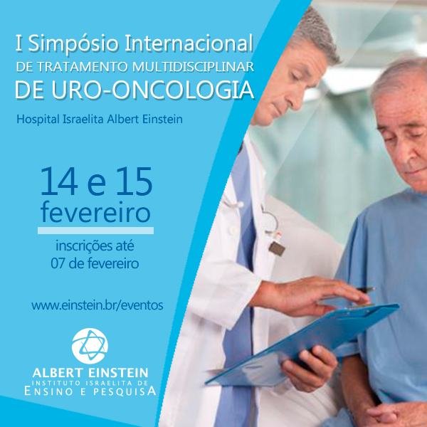 Cartaz de divulgação: I Simpósio Internacional de tratamento multidisciplinar de Uro-oncologia