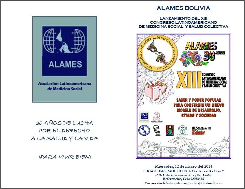 Cartaz de divulgação: XIII Congresso Latino-americano de Medicina Social e Saúde Coletiva